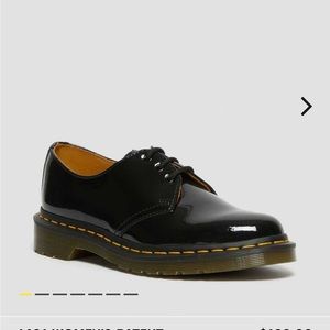 Dr Martens Patent Oxford Loafers - painted stitches